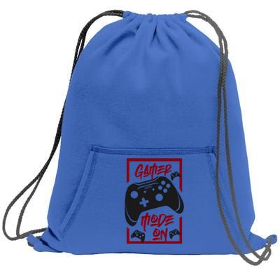 Gamer Mode On! Cool Gift Sweatshirt Cinch Pack Bag