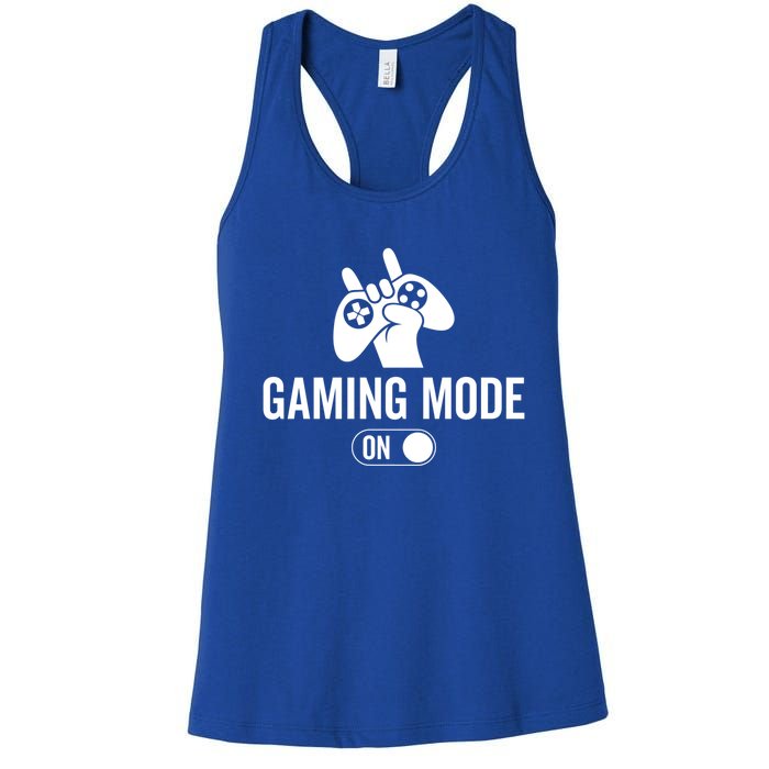 Gaming Mode On Video Game Gaming Funny Gift Women's Racerback Tank