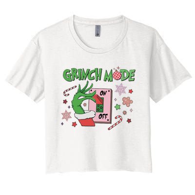 Grin Mode On Whoville University Christmas Women's Crop Top Tee