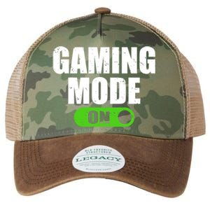 Gaming Mode On Game Lover Gift Legacy Tie Dye Trucker Hat