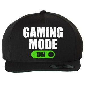 Gaming Mode On Game Lover Gift Wool Snapback Cap