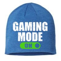 Gaming Mode On Game Lover Gift Sustainable Beanie