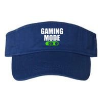 Gaming Mode On Game Lover Gift Valucap Bio-Washed Visor