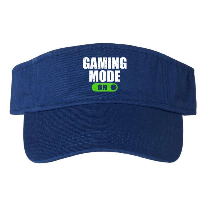 Gaming Mode On Game Lover Gift Valucap Bio-Washed Visor