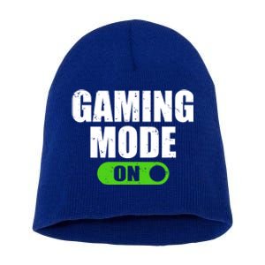 Gaming Mode On Game Lover Gift Short Acrylic Beanie