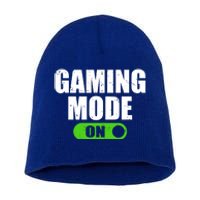 Gaming Mode On Game Lover Gift Short Acrylic Beanie