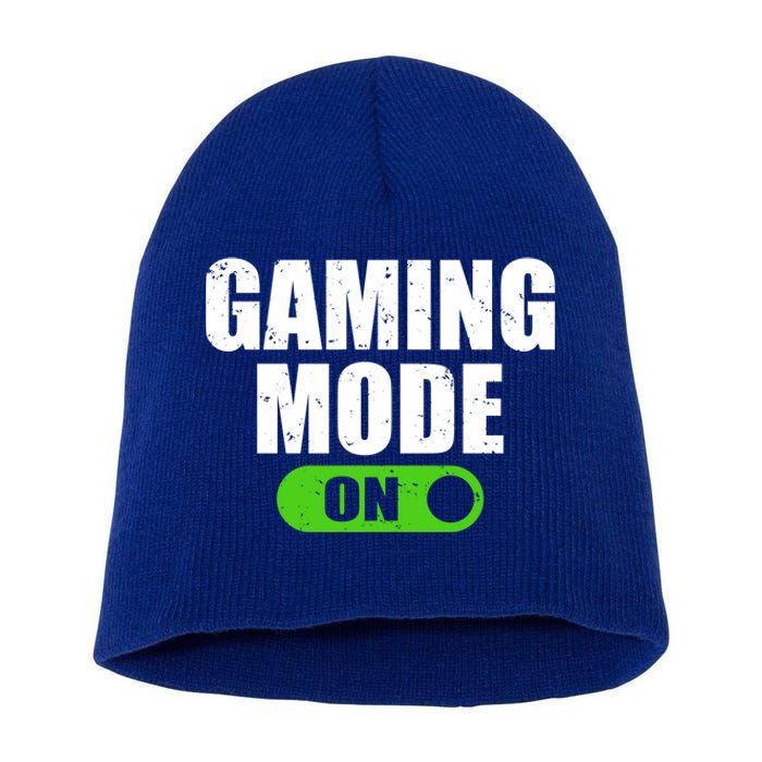 Gaming Mode On Game Lover Gift Short Acrylic Beanie