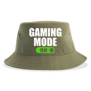 Gaming Mode On Game Lover Gift Sustainable Bucket Hat