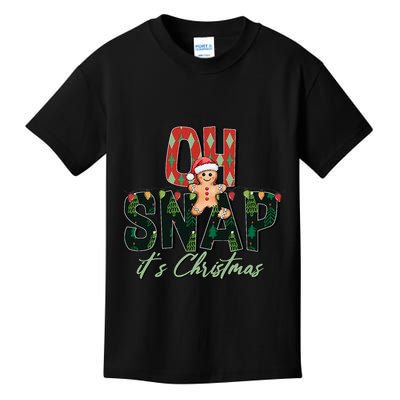 Gingerbread Man Oh Snap Christmas Funny Cookie Baking Kids T-Shirt