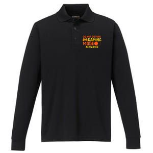 Gaming Mode On Gamer Video Games Gift Performance Long Sleeve Polo