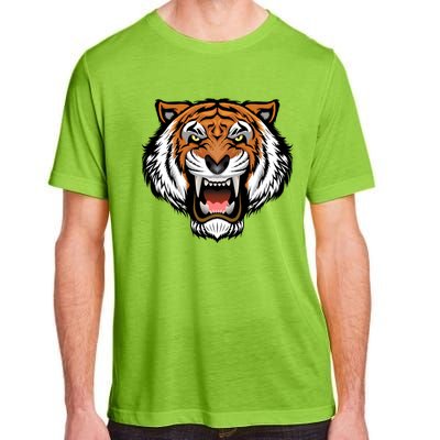 Growling Mouth Open Bengal Tiger Adult ChromaSoft Performance T-Shirt