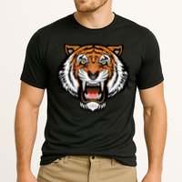 Growling Mouth Open Bengal Tiger Cooling Performance Crew T-Shirt