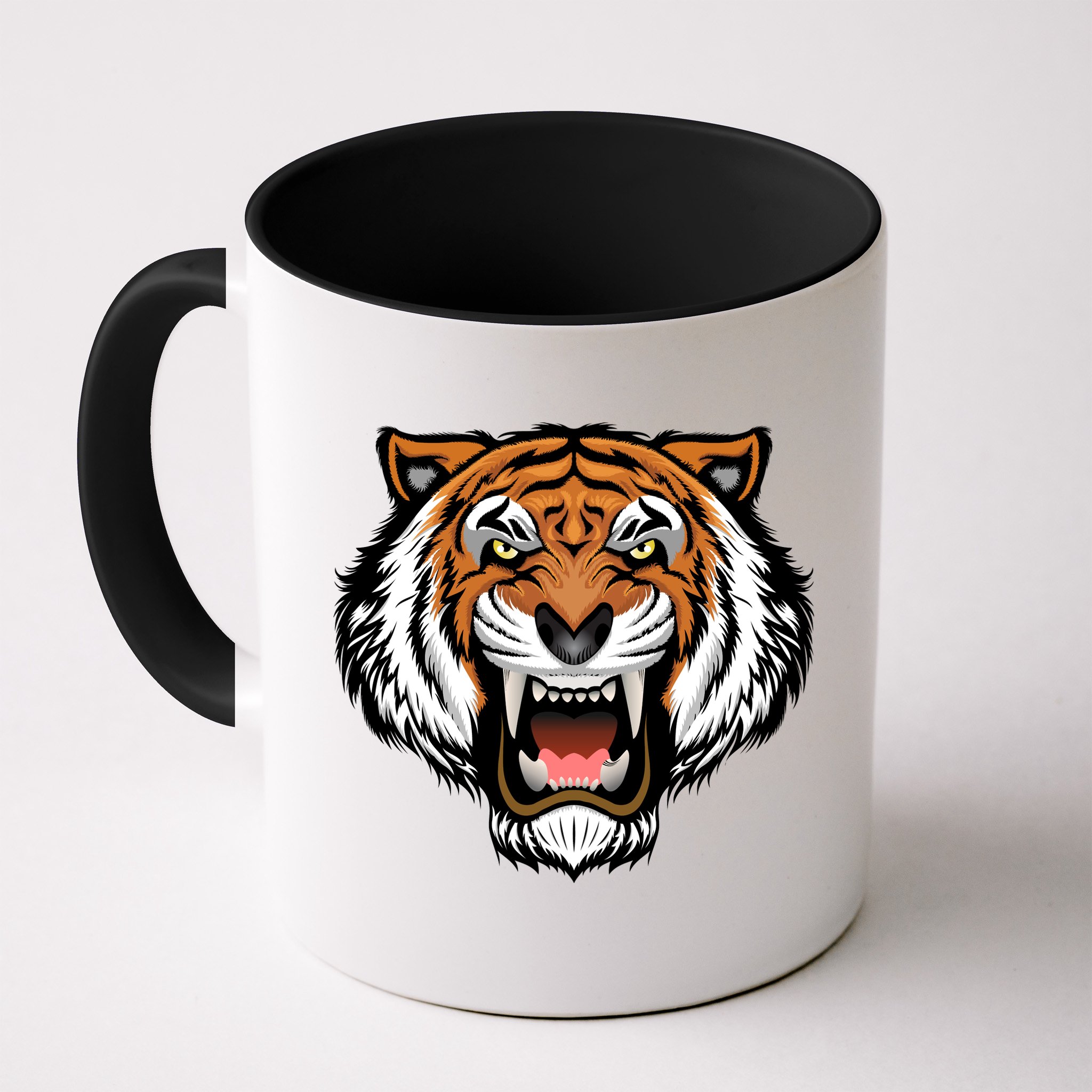 Growling Mouth Open Bengal Tiger Mug