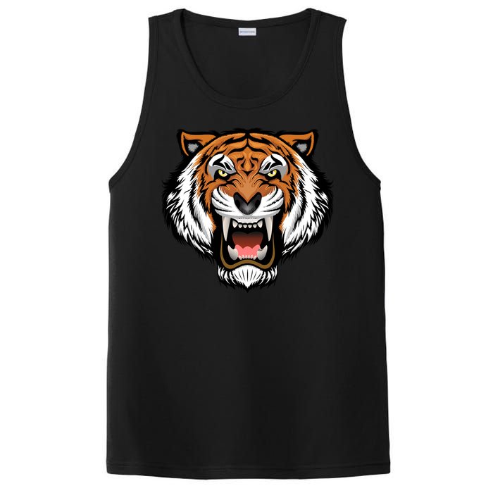 Growling Mouth Open Bengal Tiger PosiCharge Competitor Tank