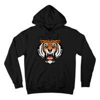 Growling Mouth Open Bengal Tiger Tall Hoodie