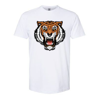 Growling Mouth Open Bengal Tiger Softstyle® CVC T-Shirt