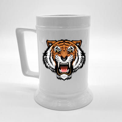 Growling Mouth Open Bengal Tiger Beer Stein