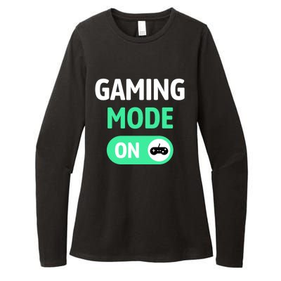 Gaming Mode On Cool Unique Gamer Video Games Fun Gift Womens CVC Long Sleeve Shirt