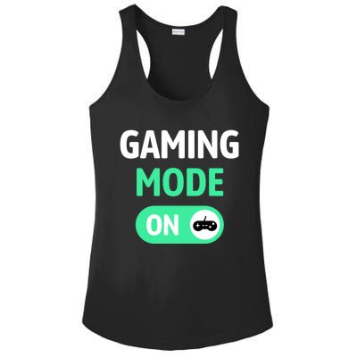 Gaming Mode On Cool Unique Gamer Video Games Fun Gift Ladies PosiCharge Competitor Racerback Tank