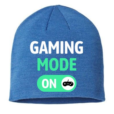 Gaming Mode On Cool Unique Gamer Video Games Fun Gift Sustainable Beanie