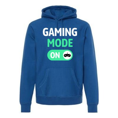 Gaming Mode On Cool Unique Gamer Video Games Fun Gift Premium Hoodie