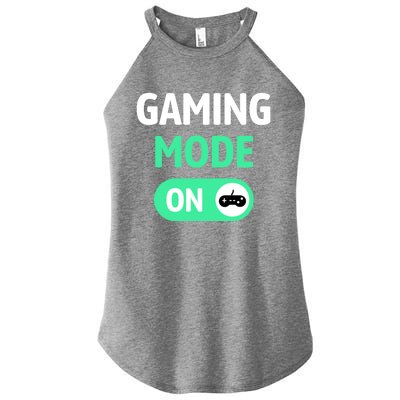 Gaming Mode On Cool Unique Gamer Video Games Fun Gift Women's Perfect Tri Rocker Tank