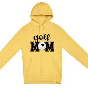 Golf Mom Of A Golf Player Mother Golfing Mama Cool Gift Premium Pullover Hoodie