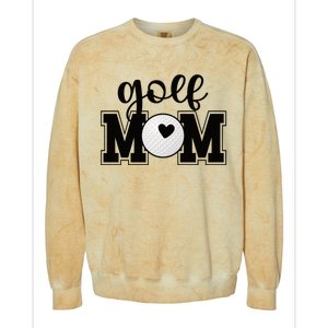 Golf Mom Of A Golf Player Mother Golfing Mama Cool Gift Colorblast Crewneck Sweatshirt