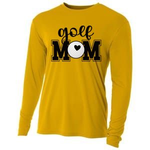 Golf Mom Of A Golf Player Mother Golfing Mama Cool Gift Cooling Performance Long Sleeve Crew