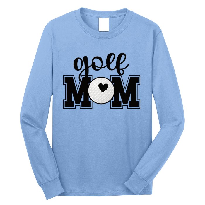 Golf Mom Of A Golf Player Mother Golfing Mama Cool Gift Long Sleeve Shirt