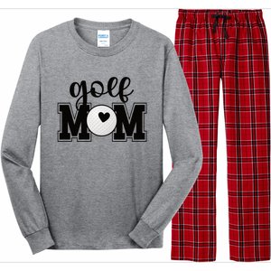 Golf Mom Of A Golf Player Mother Golfing Mama Cool Gift Long Sleeve Pajama Set