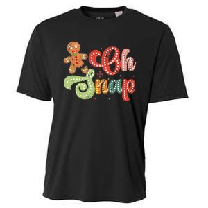 Gingerbread Man Oh Snap Christmas Cooling Performance Crew T-Shirt