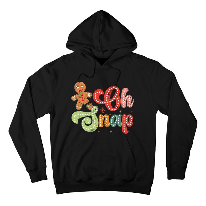 Gingerbread Man Oh Snap Christmas Hoodie