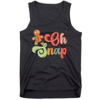 Gingerbread Man Oh Snap Christmas Tank Top