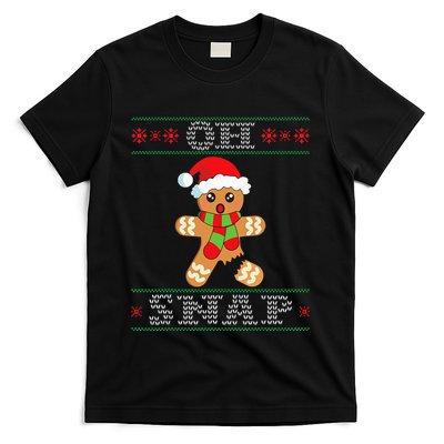 Gingerbread Man Oh Snap Funny Christmas Ugly Sweater T-Shirt