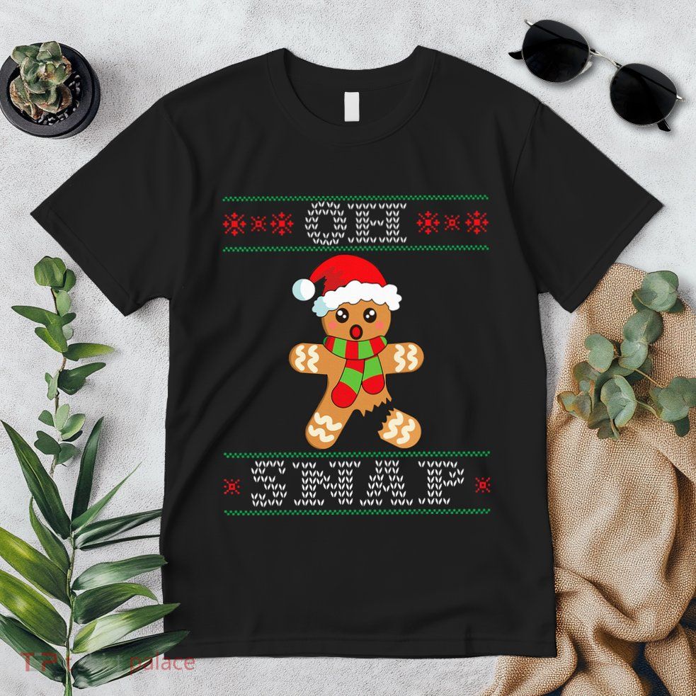Gingerbread Man Oh Snap Funny Christmas Ugly Sweater Premium T-Shirt