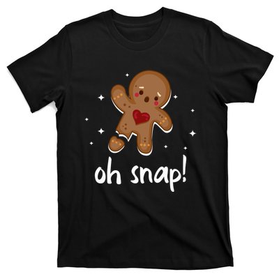 Gingerbread Man Oh Snap Funny Cute Christmas T-Shirt