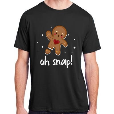 Gingerbread Man Oh Snap Funny Cute Christmas Adult ChromaSoft Performance T-Shirt