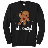 Gingerbread Man Oh Snap Funny Cute Christmas Tall Sweatshirt