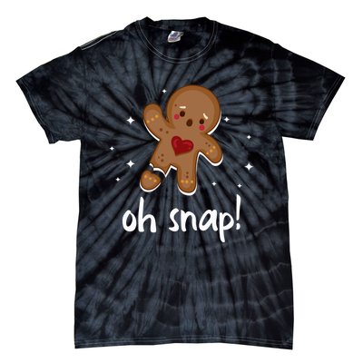 Gingerbread Man Oh Snap Funny Cute Christmas Tie-Dye T-Shirt