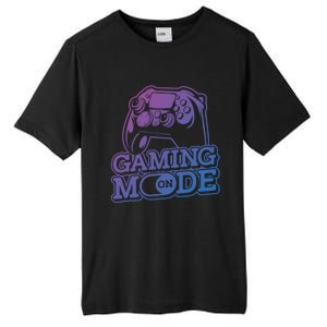 Gaming Mode On Gaming Gamer Nerd Geek Video Games Great Gift Tall Fusion ChromaSoft Performance T-Shirt