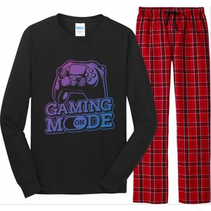 Gaming Mode On Gaming Gamer Nerd Geek Video Games Great Gift Long Sleeve Pajama Set