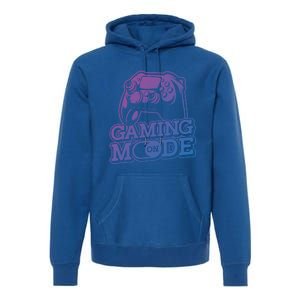 Gaming Mode On Gaming Gamer Nerd Geek Video Games Great Gift Premium Hoodie