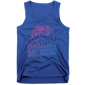 Gaming Mode On Gaming Gamer Nerd Geek Video Games Great Gift Tank Top