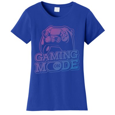 Gaming Mode On Gaming Gamer Nerd Geek Video Games Great Gift Women's T-Shirt