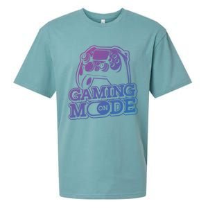 Gaming Mode On Gaming Gamer Nerd Geek Video Games Great Gift Sueded Cloud Jersey T-Shirt