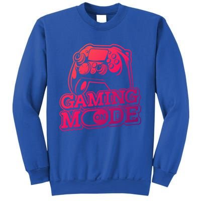 Gaming Mode On Gaming Gamer Nerd Geek Video Games Great Gift Sweatshirt