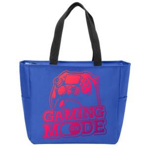 Gaming Mode On Gaming Gamer Nerd Geek Video Games Great Gift Zip Tote Bag