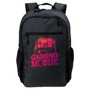 Gaming Mode On Gaming Gamer Nerd Geek Video Games Great Gift Daily Commute Backpack