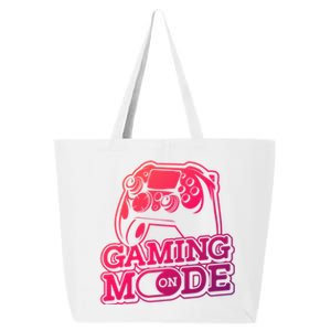 Gaming Mode On Gaming Gamer Nerd Geek Video Games Great Gift 25L Jumbo Tote